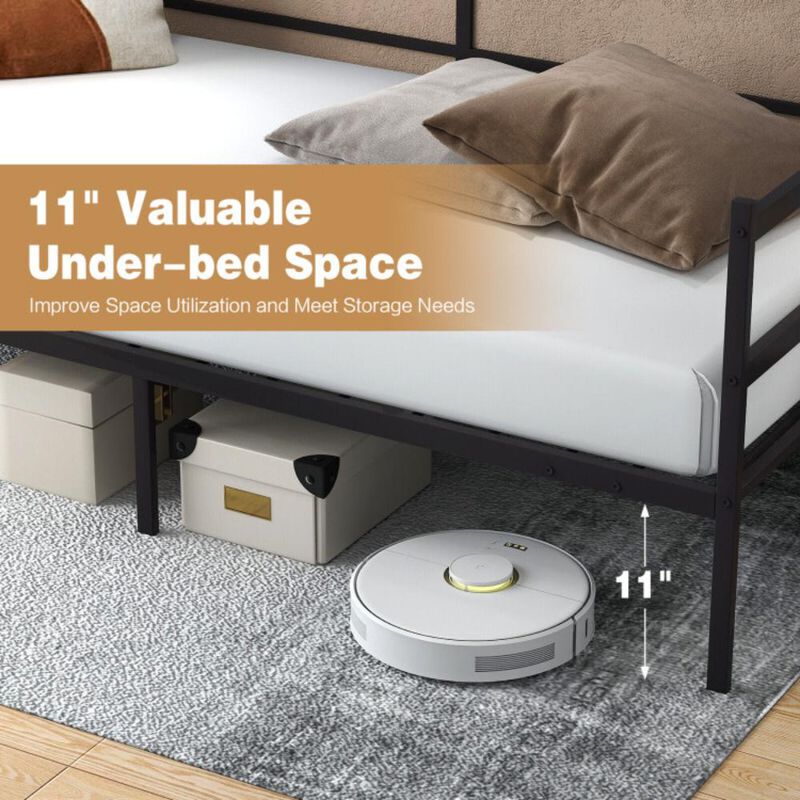Hivvago Twin Size Metal Daybed Frame for Living Room Bedroom