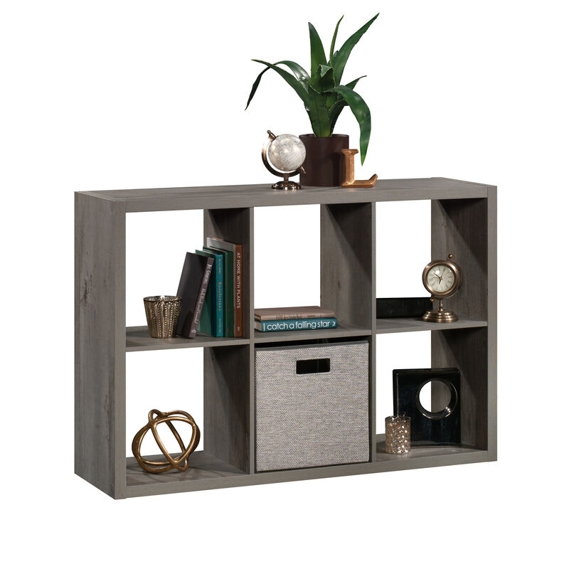 6-Cube Organizer Storage Bookcase, Gray