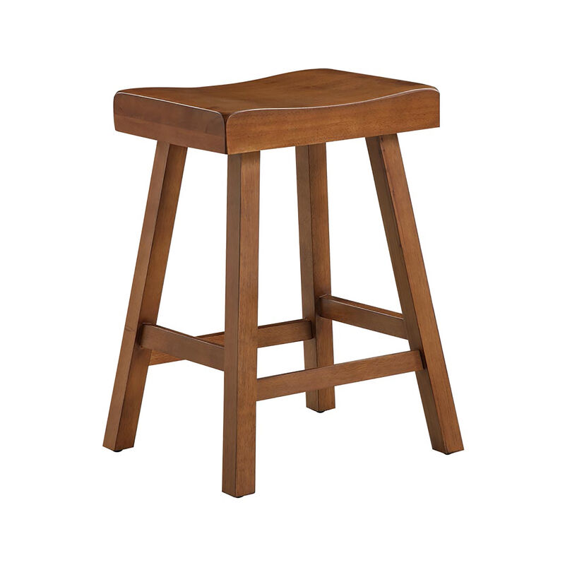 Jackson 24 in. Backless Wood Bar Stool