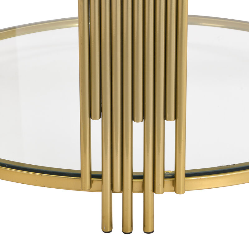 Merax Modern Glass Coffee Table