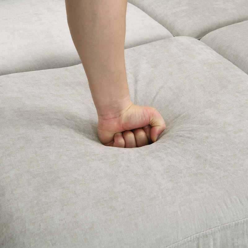 Merax  Sectional Sofa Sleeper Sofa Couch with USB Ports