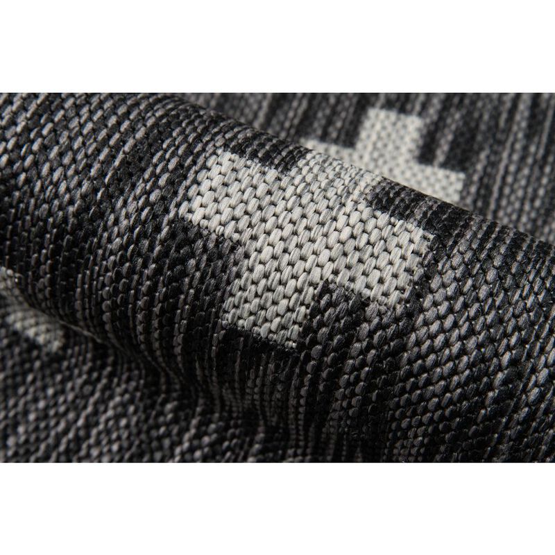 Novogratz Contemporary Rectangle Area Rug, Charcoal, 3'11 X 5'7