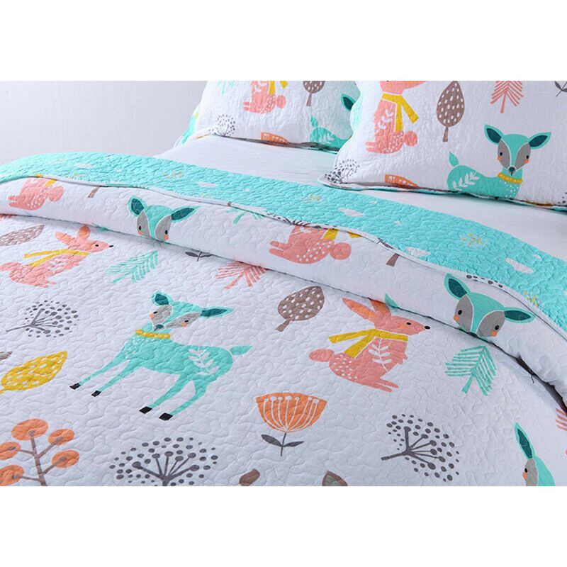 MarCielo Kids Cotton Quilt Bedspread Set.