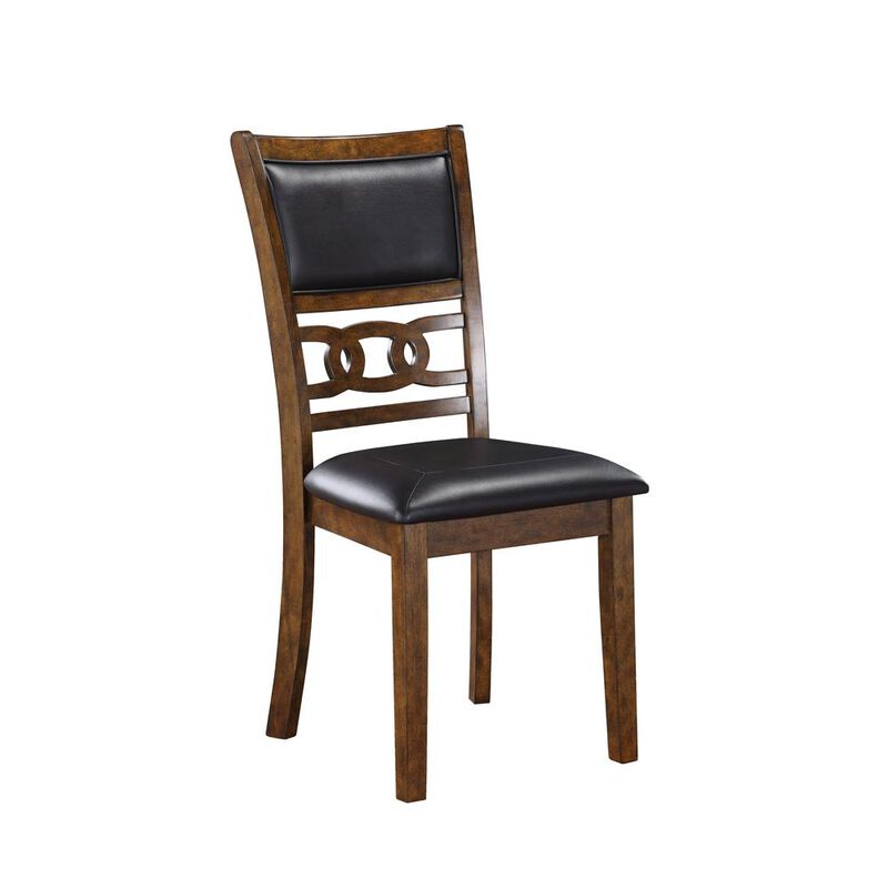 New Classic Furniture Furniture Gia Solid Wood Dining Drop Leaf Table 2 Chairs in Brown
