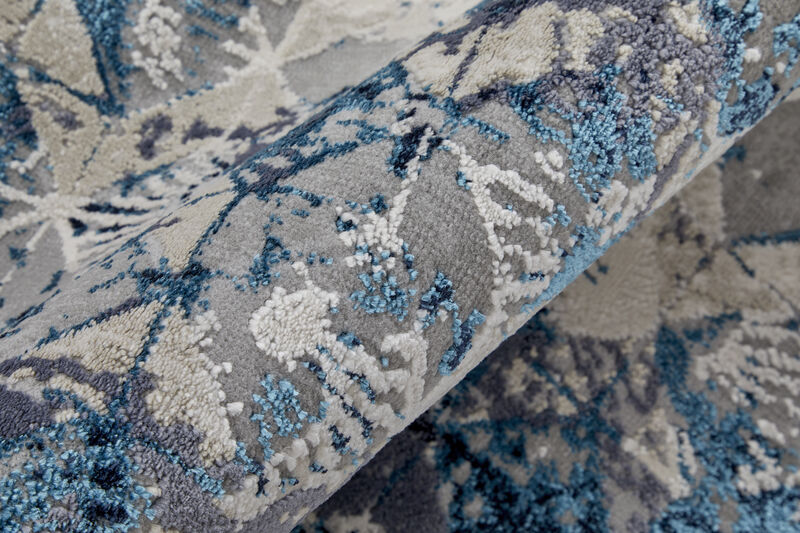 Indio 39H0F Blue/Ivory/Gray 9'2" X 12' Rug