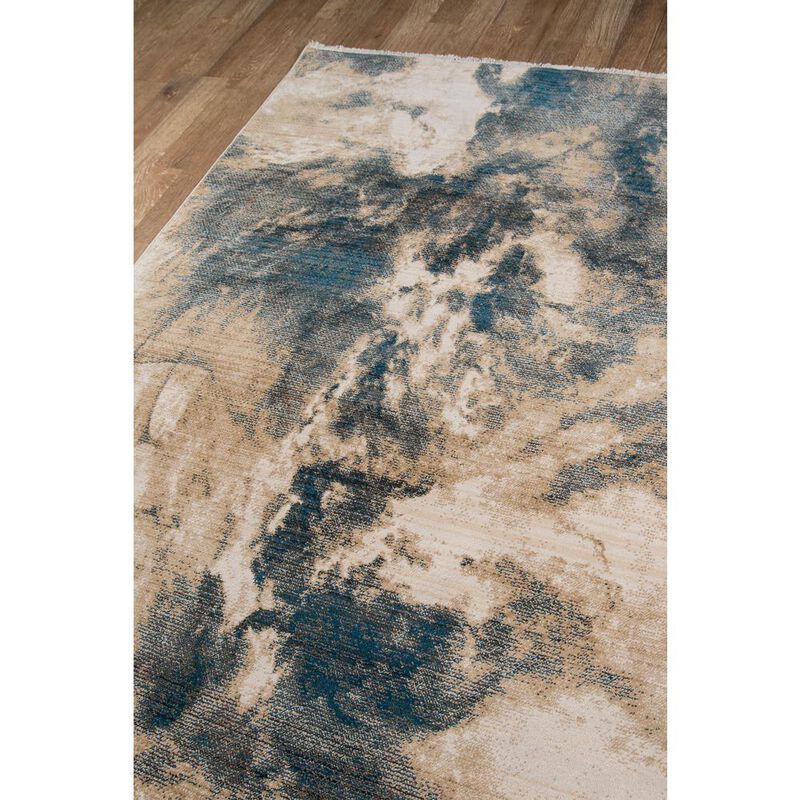 Momeni Transitional Rectangle Area Rug, Blue, 9'6 X 12'6