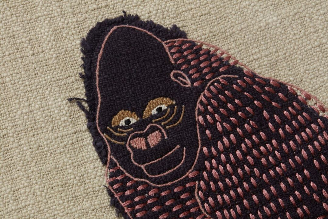 Girl-Rilla Beige Brown Wall Art