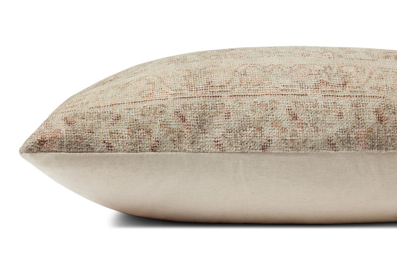 Celestia PAL0041 Natural/Wine 13''x35'' Polyester Pillow by Amber Lewis x Loloi
