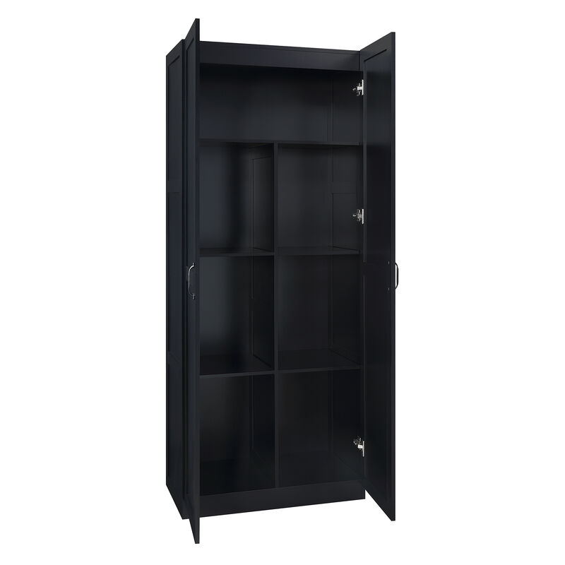 Hopkins Black Storage Closet (Set of 2)