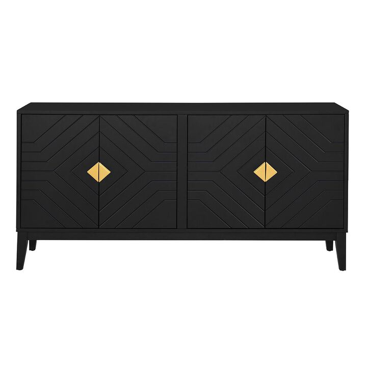 Merax Sideboard Storage Cabinet with 4 Doors