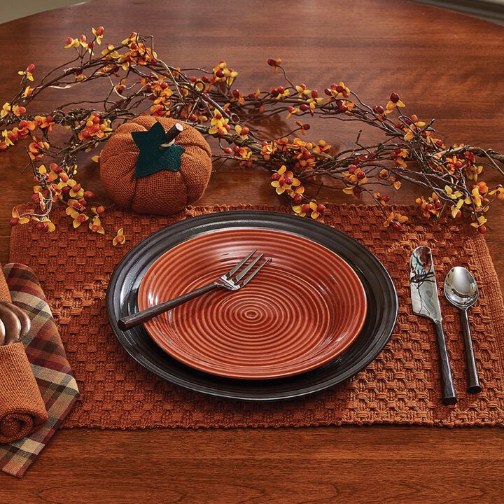 Park Designs Terracotta Chadwick Placemat Set of 4