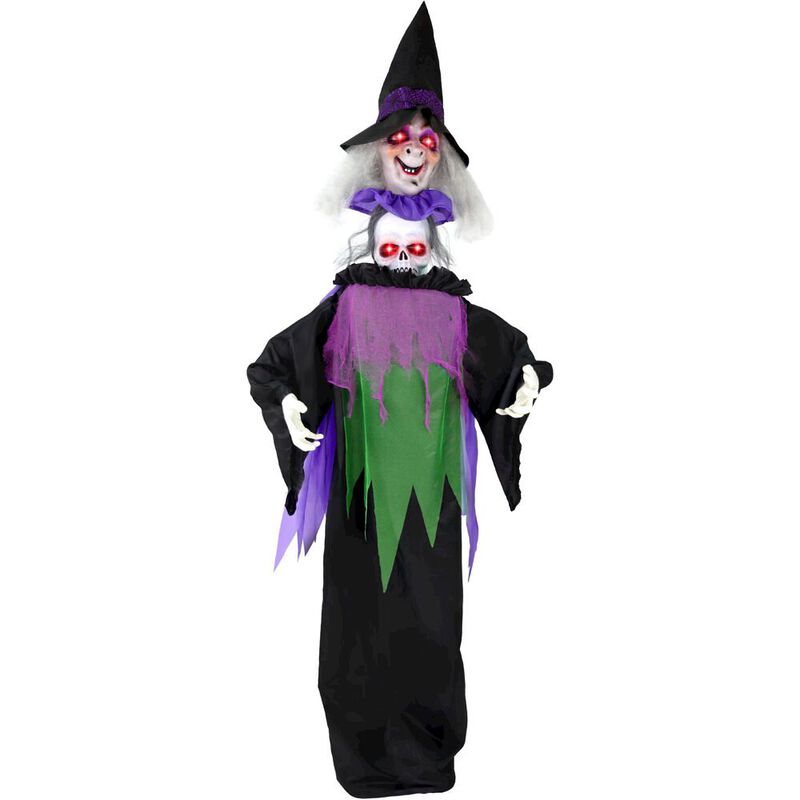 Haunted Hill Farm 6FT Anim Pop Up Head Witch