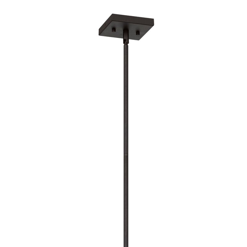 Acia 8 Inch Pendant Light, Rustic Brown Organza Shade, Wood, Metal - Benzara