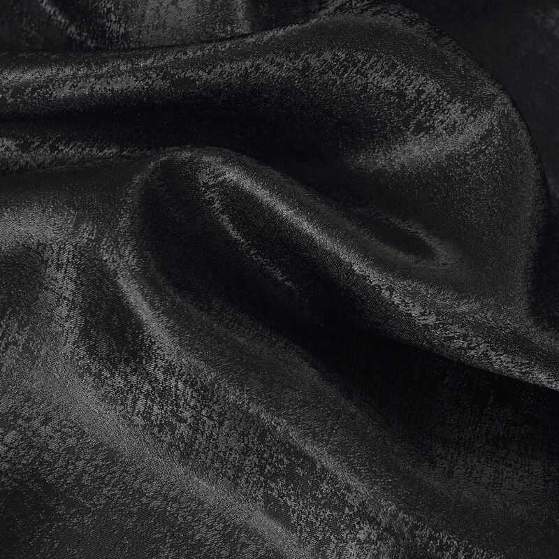 Olivia Gray Roxy Two Tone Jacquard Grommet Single Panel - 54x90", Black