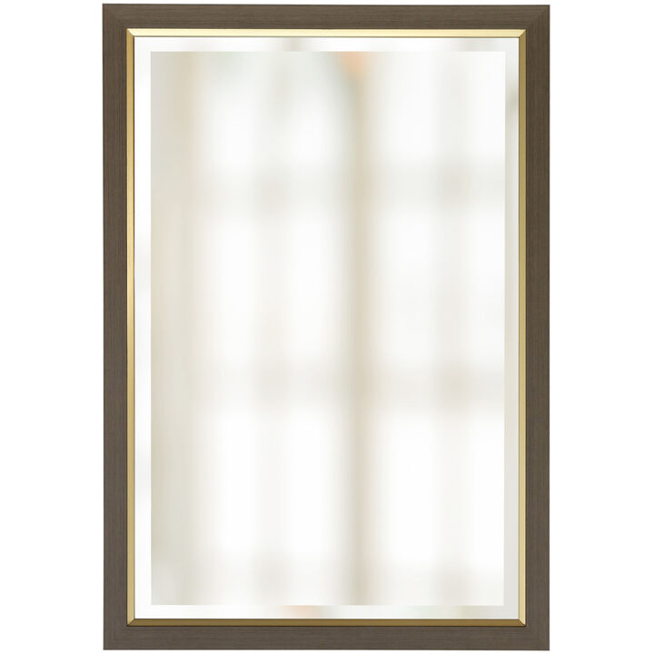 Framed Beveled Mirror IX