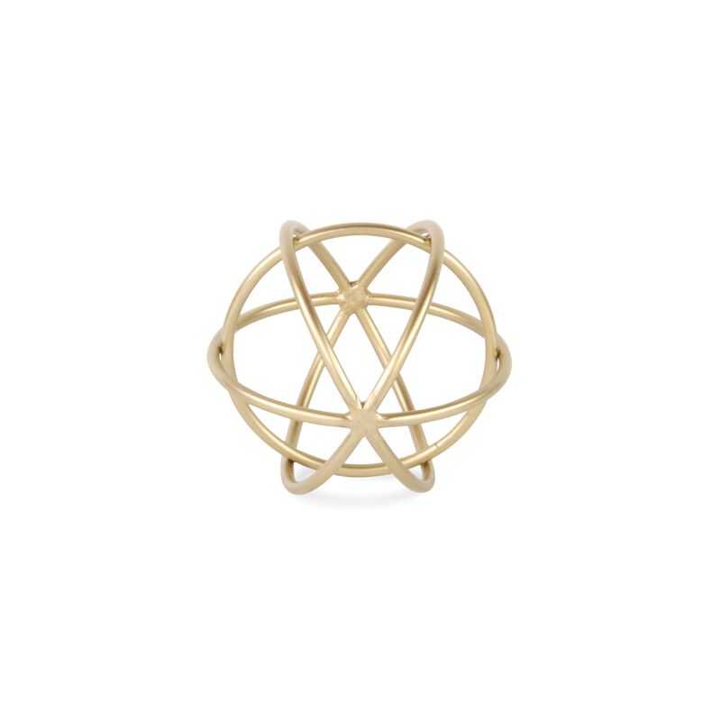 Thayer Small Golden Circular Orb