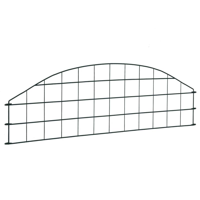 vidaXL Arched Pond Fence Set 30.4"x10.2" Green