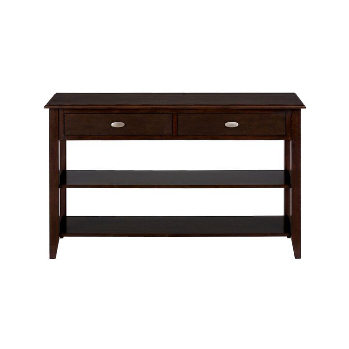 Jofran Merlot Warm Contemporary 48 Sofa Table
