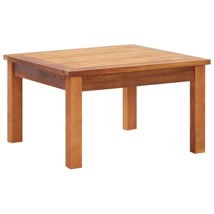 vidaXL Garden Coffee Table 23.6"x23.6"x14.2" Solid Acacia Wood