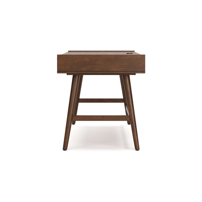 Jeyn Home Office Desk, 60 Rectangular Top w 3 Drawers, Natural Brown - Benzara
