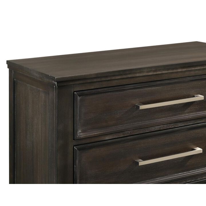 New Classic Furniture Furniture Andover Transitional Solid Wood Chest in Gray