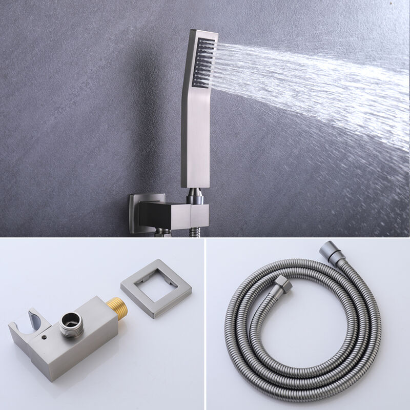 12 Inch Bathroom Rain Shower Combo Set With Hand Shower