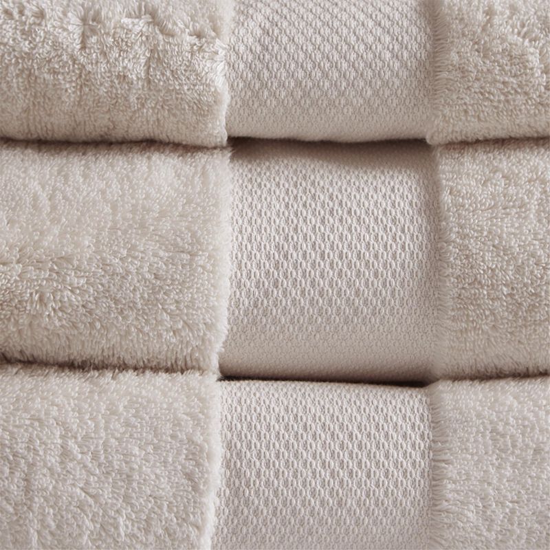 Madison Park Ergode Cotton Bath Towel Set - Luxurious, Soft, and Absorbent - 6 Piece Set with Dobby Border and End Hem - Oeko-Tex Certified - Spa-like Ambiance for Your Bathroom