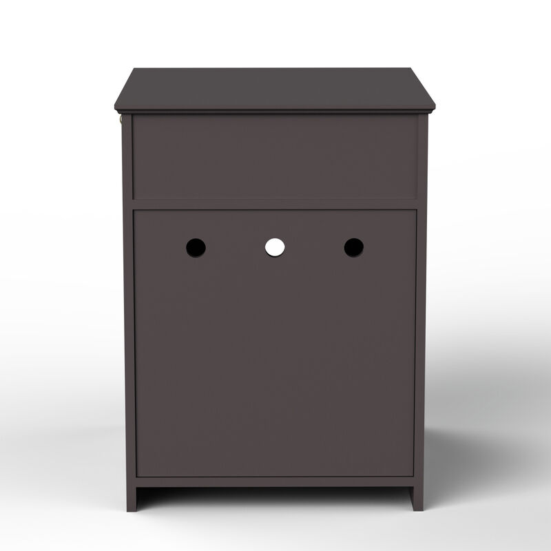 Wooden Pet House with Drawer and Side Table