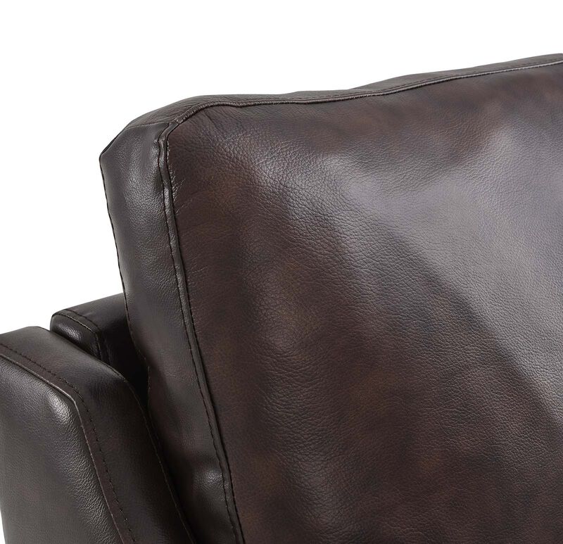 Corland Leather Armchair Brown