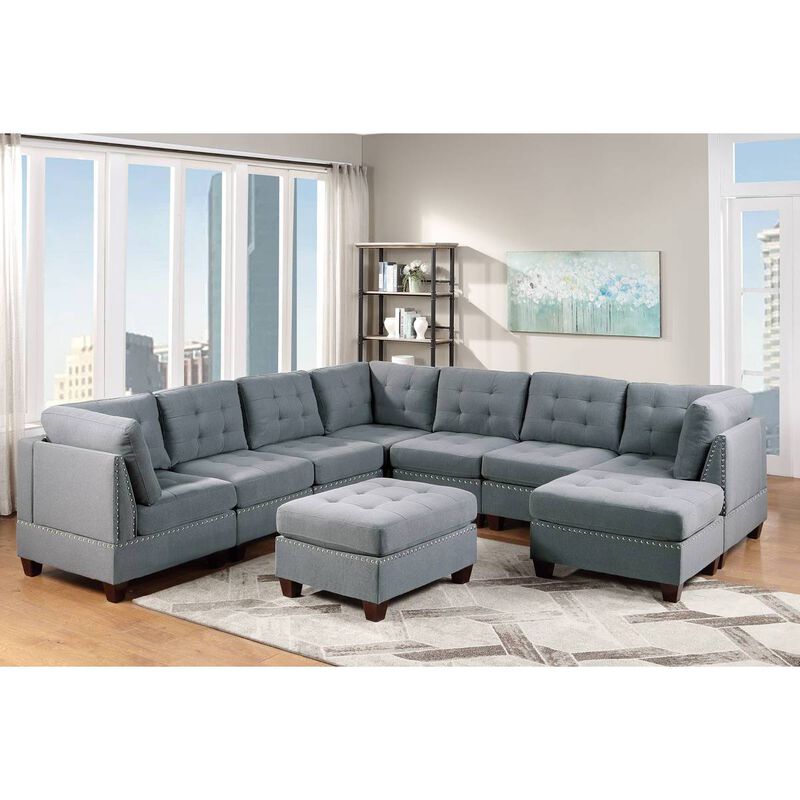 9-Piece Modular Sectional Living Room Set