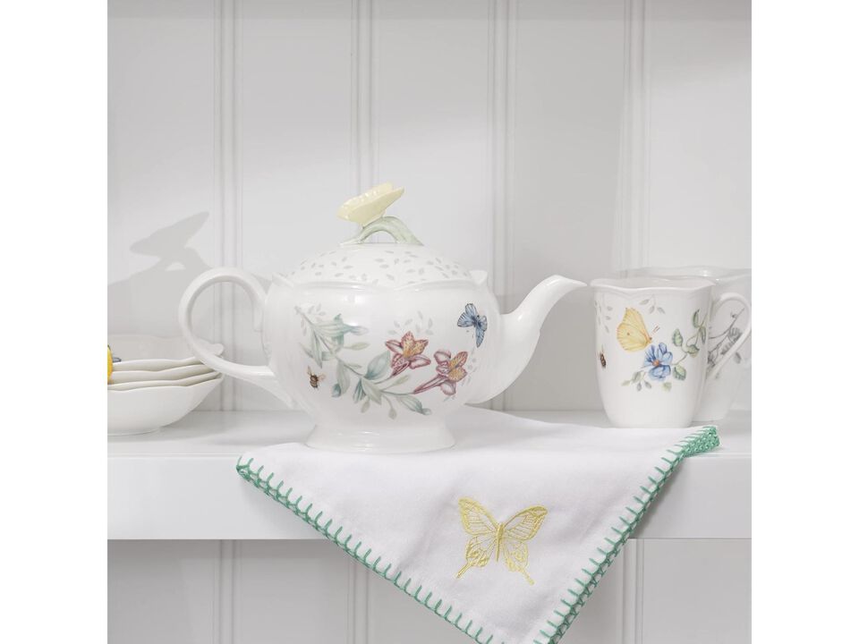 Lenox Butterfly Meadow Teapot, 2.8 LB, Multi