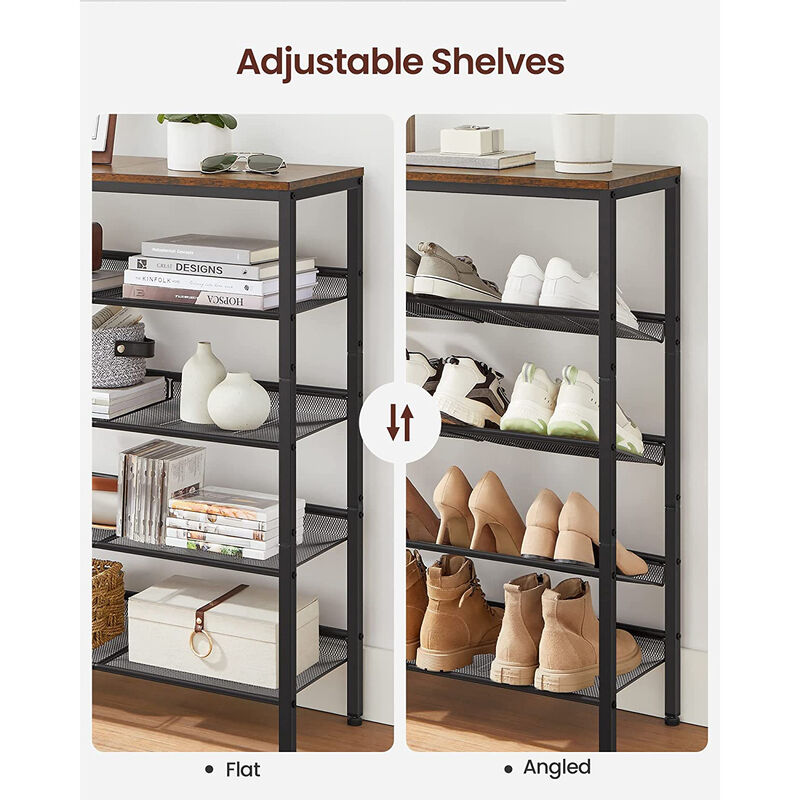 6-Tier Shoe Rack - Efficient Storage Solution for Organized Footwear
