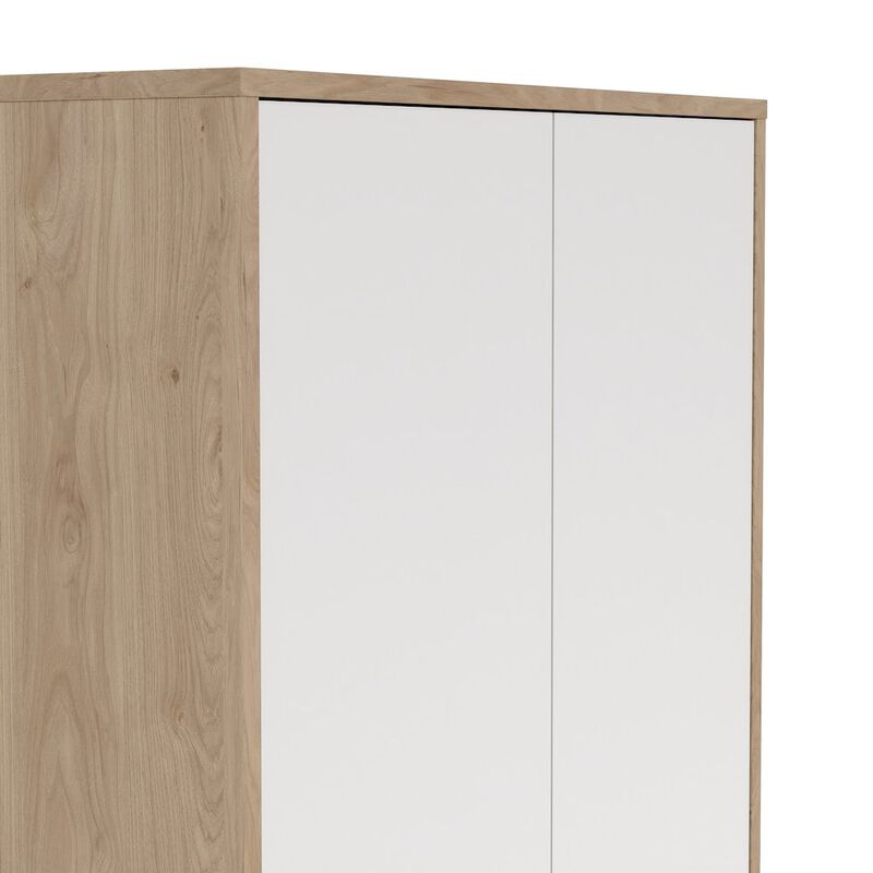 Tvilum 6 Shelf Boockase with 4 Doors, Home Office Storage