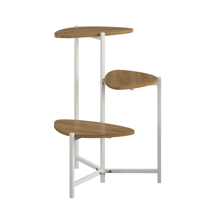 Novogratz Tallulah Plant Stand, Walnut/White