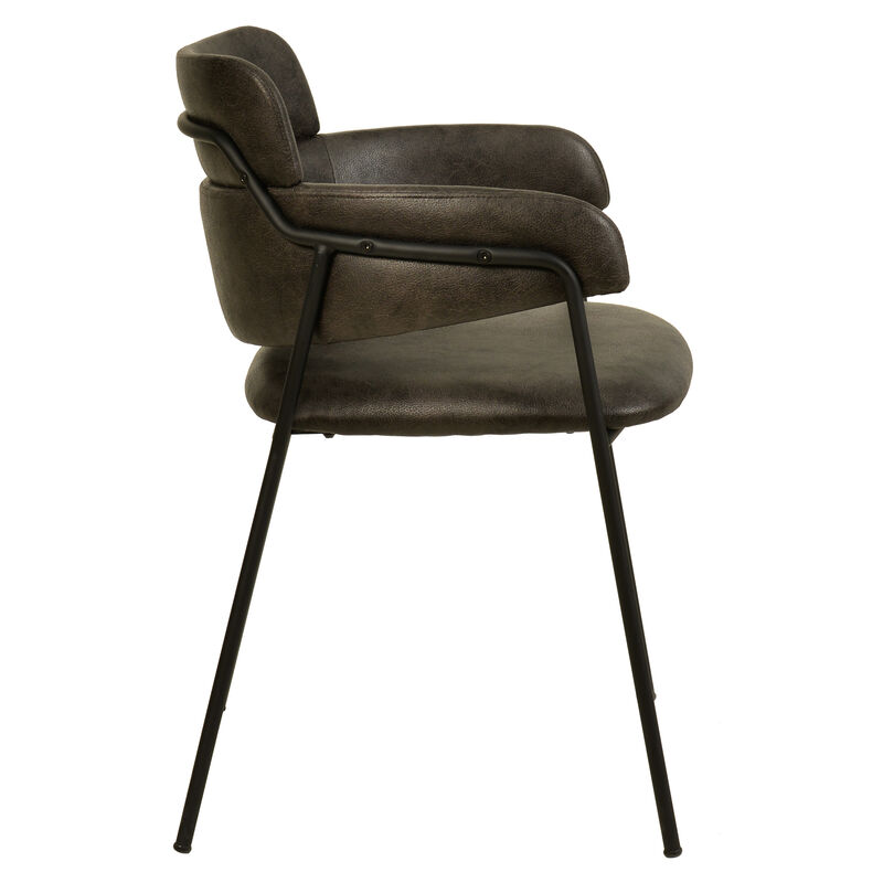 LeisureMod Axis Collection Modern Dining Chair - Set of 2