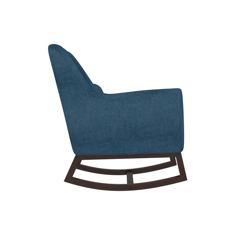 Sophie Mid-Century Rocker with Lumbar Pillow