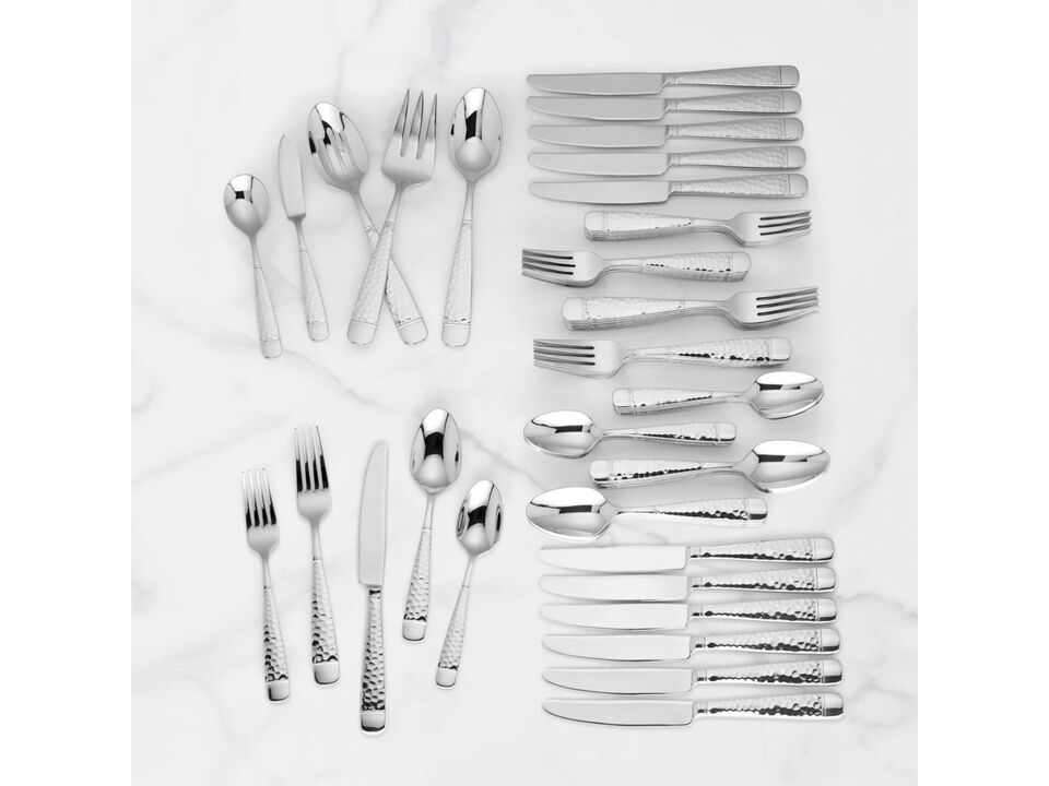 Lenox Eastwood 65-Piece Flatware Set, Metallic