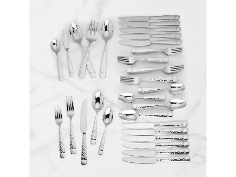 Lenox Eastwood 65-Piece Flatware Set, Metallic
