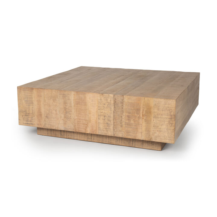 Hayden Light Brown Square Coffee Table