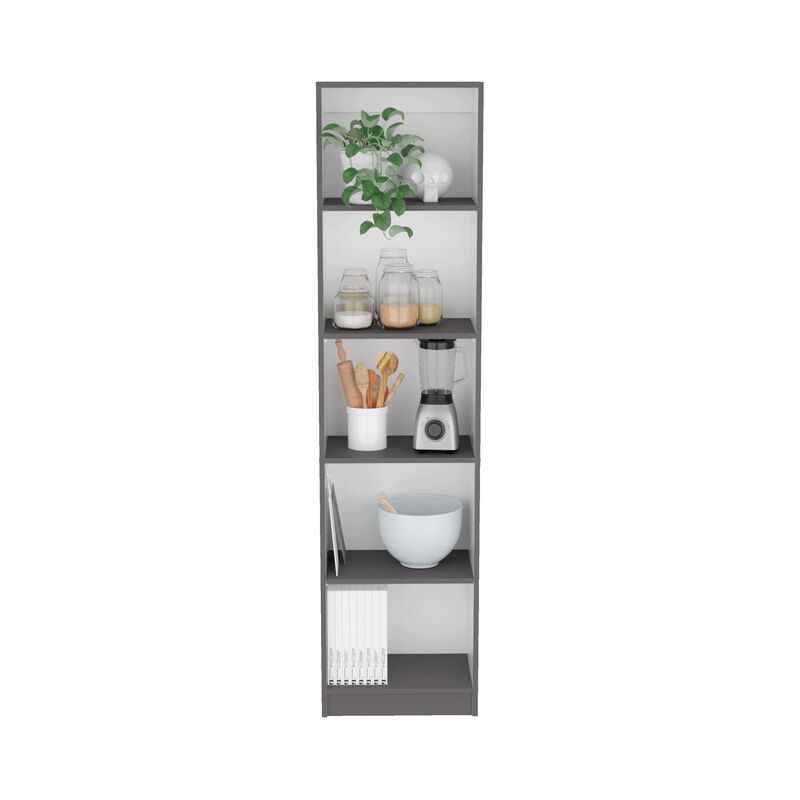 Bookcase XS Benzoni, Office, Matt Gray / White