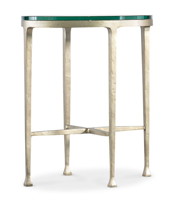 Cora Glass Top Oval Drink Table