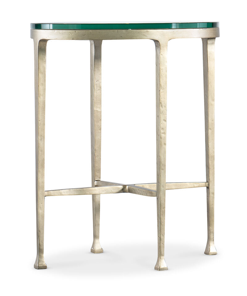 Cora Glass Top Oval Drink Table