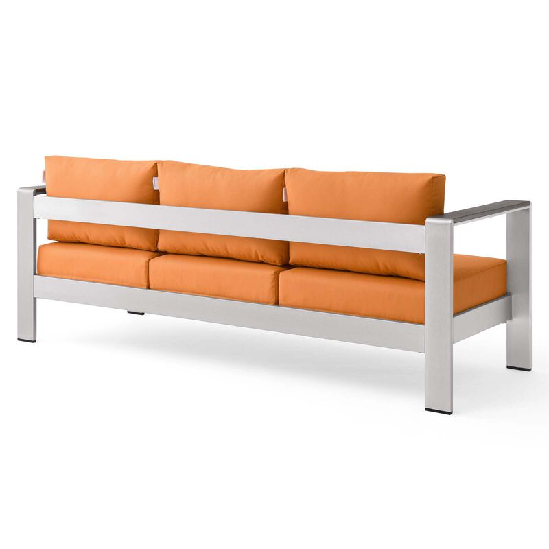 Modway - Shore Outdoor Patio Aluminum Sofa