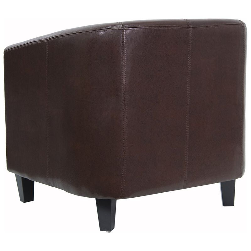 Flash Furniture Katie Brown LeatherSoft Lounge Chair