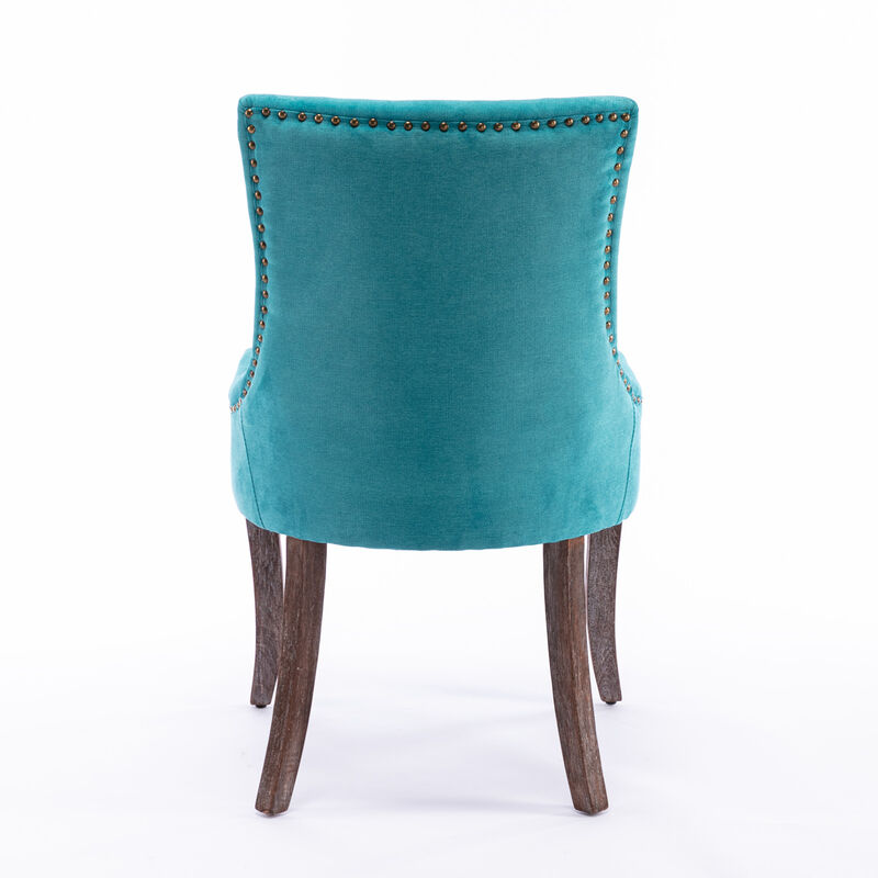 Ultra Side Dining Chair, Thickened Fabric Chairs With Neutrally Toned Solid Wood