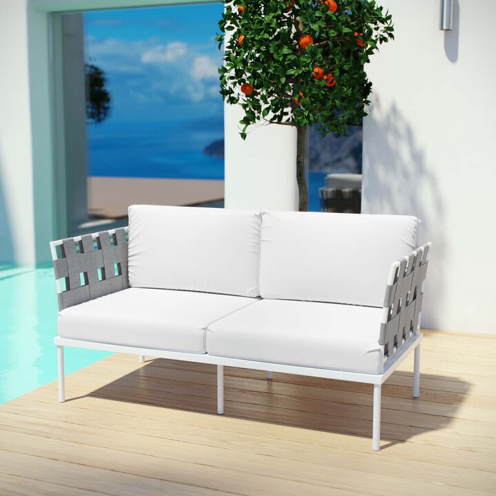 Modway - Harmony Outdoor Patio Aluminum Loveseat