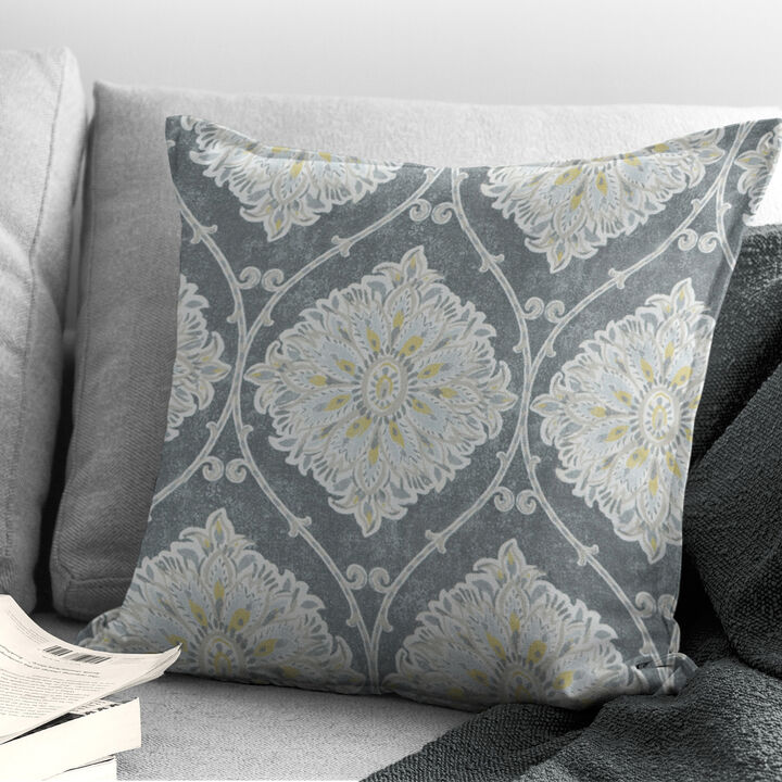 6ix Tailors Fine Linens Bellamy Gray Decorative Throw Pillows