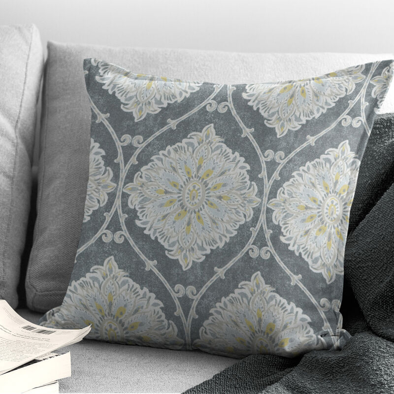 6ix Tailors Fine Linens Bellamy Gray Decorative Throw Pillows