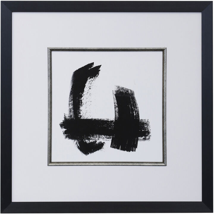 New Black Signs II Framed Print