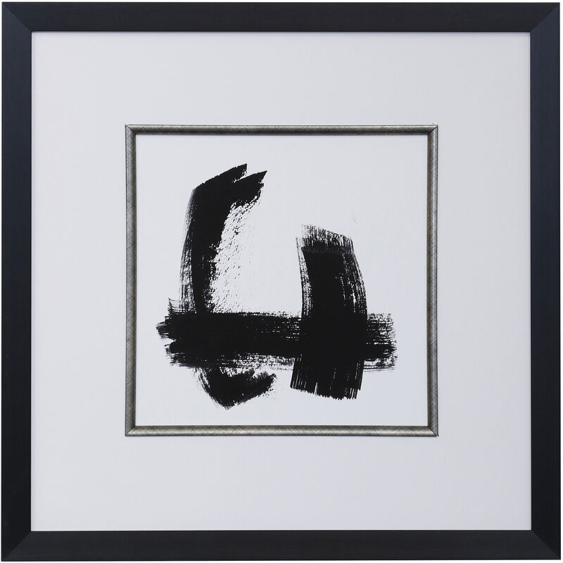 New Black Signs II Framed Print